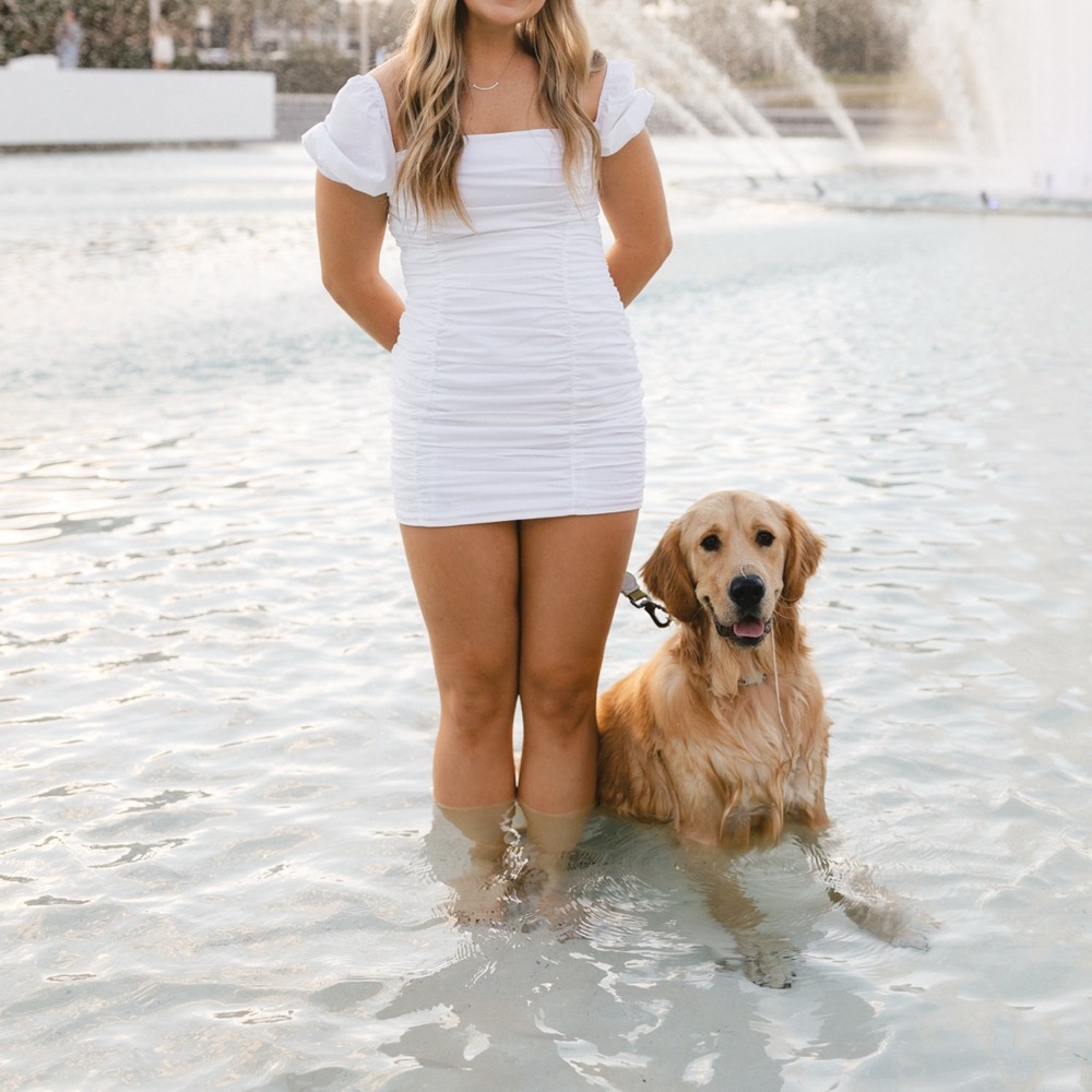 Superdown White Mini Dress